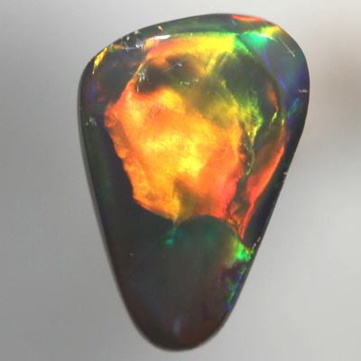 SOLID BLACK OPAL Very bright large rolling flashes SEE VIDEO